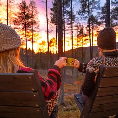 Дом отдыха Levi Base Camp - North Side Levi Center 2,3 Km Incl Sauna, Terrace, Fire Place *